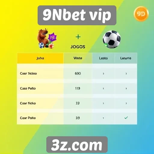 Comparação entre jogos disponíveis no 9Nbet vip
